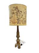 A Florentine style giltwood table lamp, height 88cm