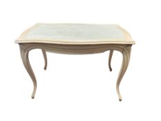 A French painted table, width 120cm, depth 77cm, height 75cm
