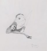 § § Maggi Hambling CBE ((b. 1945))Figural study,1972,signed and dated lower right,pencil on paper,