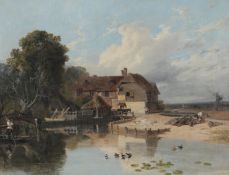 Sir Augustus Wall Callcott RA (1779-1844)‘The Old Mill, Clewer, near Windsor’oil on canvas,37 x 48.