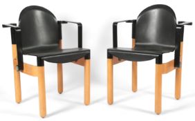 Gerd Lange (German, 1931-2025) for Thonet: A pair of 'Flex 2000' elbow chairs, moulded polypropylene