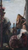 Robert Anning Bell RA (1863-1933)‘The Amazon Guard’signed lower right,oil on canvas,60.5 x