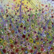 Yvonne Comber, ‘Your Eyes Unclose Me’, signed and dated verso, oil on canvas, unframed, 70 x 70cm