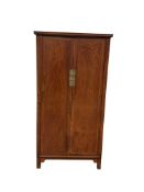 A Chinese hardwood wardrobe, width 82cm, depth 47cm, height 163cm
