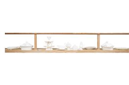 Fourteen pieces of Leeds Ware Classical Creamware to include a pair of tureens, a scallop shell