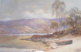 James Aitken (Scottish, fl. 1880-1933), ‘Lake District’, signed and dated 1896, details verso,