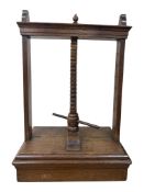 A George III oak press, 100cm high