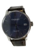 A gentleman's recent stainless steel Christopher Ward 5 day automatic chronometer wrist watch,