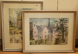 Daphne Grierson, ‘Walland Oast, Wadhurst’, and ‘Bride Hall’, one monogrammed, each with details