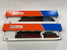 Two boxed Roco HO gauge German tender locomotives; a Deutsche Reichsbahn DR 4-6-2, 01 089 (43317)