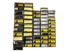 Fifty-three boxed Graham Farish N railway coaches and wagons, including; nine LMS Coronation Scot