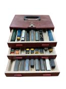 Eleven N gauge railway diesel and electric locomotives and powered cars by various makes, including;
