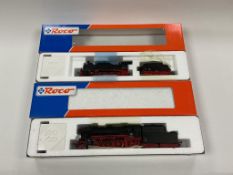 Two boxed Roco HO gauge German tender locomotives; a Deutsche Reichsbahn DR 0-10-0, 57 1304 (