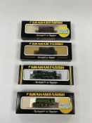 Four boxed Graham Farish N gauge railway tank locomotives; an LMS 0-6-0T, 111, (1109), an LNER class