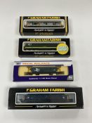 Four boxed Graham Farish and Dapol N gauge railway diesel locomotives; a class 40, 40052 (371-