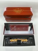 Three boxed Broadway Limited Imports HO gauge Union Pacific diesel locomotives; an EMD SD40-2,