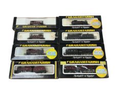 Eight boxed Graham Farish N gauge railway LMS locomotives, including; four 0-6-0 tank locomotives,