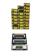 Twenty-seven boxed Graham Farish N gauge railway bogie freight wagons, tank wagons, etc. in
