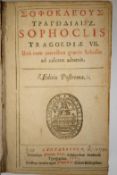 ° ° Sophocles - [Greek title] Tragoediae VII. Una cum omnibus graecis scholiis ad calcem adnexis.