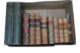 Bindings. Garner, Natural History of Staffordshire, Bunyan, Pilgrim’s Progress, Leslie Stephen and