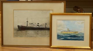 C.P monogrammist, ‘The British India liner CHAKDARA leaving Cape Town’, inscribed and dated ‘66,