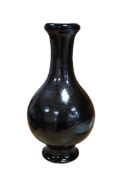 A Chinese oil spot glazed garlic head vase, 33cm high