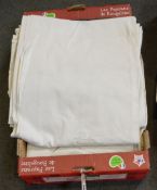 Six monogrammed French provincial sheets