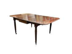 A George IV mahogany Pembroke extending dining table, length 151cm extended, 108cm, width , height