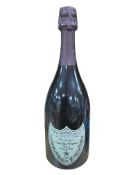 A bottle of Dom Perignon Rose Champagne 1988.