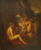 After Nicolas Poussin, ‘Satyr and Nymph‘, 19th century oil on canvas, 39 x 31cm