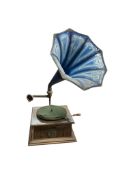 An early 20th century gramophone, height 72cm