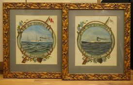 After James Bell of Bootle (fl. 1880-1910), The steamships BURRSFIELD of Woods, Taylor & Brown of