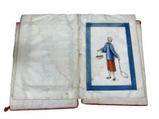 An album of Chinese pith paintings