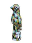 A Chinese sancai glazed model of a falcon, 22cm high