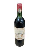 A bottle of Chateau Lynch Bages Pauillac,1970.