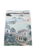 John Drummond (1920-2019), a collection of twenty Orientalist views from the artists sketchbook,