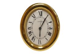 A Cartier Baignoire alarm clock, 890916214, 8.5cm high