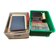 ° ° Two boxes of various books