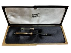 A Mont Blanc Meisterstock fountain pen, cased