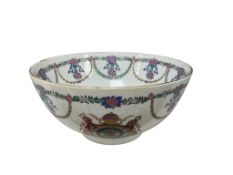 A Samson famille rose bowl commemorating the 50th Anniversary of Brazilian independence, diameter