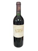 A bottle of Chateau Margaux Premier Grand Cru Classe, 1977