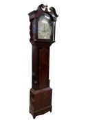 An early 19th century mahogany eight day longcase clock, width 46cm, depth 26cm, height 220cm