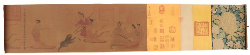 After Gu Kaizhi, Admonitions of the Instructress, woodblock printed scroll, c.1912-13,