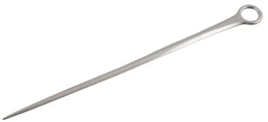 A George III silver meat skewer, by William Stephenson