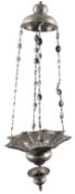 A 19th century North European white metal Judenstern (Sabbath lamp)