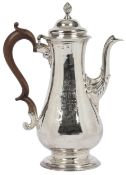 An early George III silver coffee pot, by Whipham & Wright
