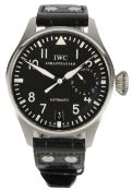 A gentleman's 2009 stainless stell IWC 'Big Pilot's' Automatic wrist watch, ref. 5004