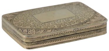 A George III silver gilt vinaigrette, by Joseph Wilmore