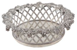 A good George IV silver mounted magnum coaster, by The Barnards