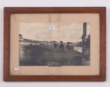 An original photograph of the finish of the 1909 Derby,